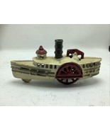 Vintage 1996 &quot;Enesco&quot; Cast Iron Paddle Boat Antique American 1930&#39;s Replica - €19,13 EUR