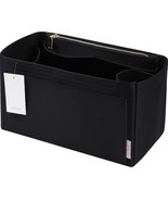 Purse Organizer Insert For Handbags, Silky Touching Bag (Mini, Silky Black) - £11.68 GBP