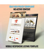 Simple Custom eBay listing template design with mobile responsive - £38.22 GBP