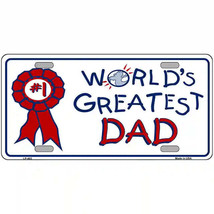 World&#39;s Greatest #1 Dad Metal Sign - $20.52 CAD