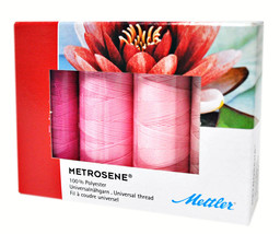 Mettler Metrosene 4 Spool Thread Set Pink - £10.12 GBP