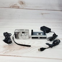 HP PhotoSmart 735 3.2MP Digital Camera Silver w/ Dock USB and AC Cable - £21.57 GBP