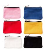 HappyDaily 6 Pack Canvas Makeup Zipper Bags Small 3.1x5.1in Multicolor - €9,88 EUR
