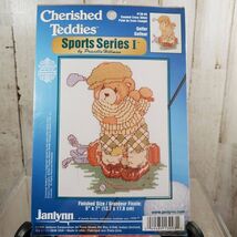 Janlynn Cherished Teddies Sports Series Golfer Cross Stitch Bear Golfer - $109.10 MXN