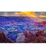 High-Resolution Photographic PRINT 13&quot; X 19&quot; Colorful Grand Canyon Cliff... - $33.22 CAD