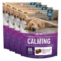 VET IQ VETIQ CALMING CHEWS FOR DOGS PET CARE HICKORY SMOKE FLAVOR 4PK~ 2... - £33.63 GBP