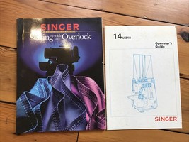 Singer Sewing With An Overlock Surger Operators Guide Manual Books 14U 34B - $29.99