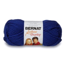 Bernat Softee Chunky Yarn, 3.5 Oz, Gauge 6 Super Bulky, Royal Blue - $14.99
