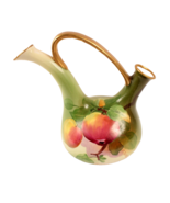 Royal Alexander Austria Hand Painted Ewer Vase Peaches Design Heavy Gild - $47.98 CAD