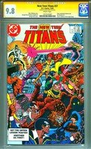 CGC SS 9.8 SIGNED George Perez New Teen Titans #37 Vs. Outsiders Cyborg Raven - £395.67 GBP