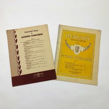 Set of 2 Music Sheets Celebrated Songs &amp; Hungary Rapsodie Mignonne - $14.84