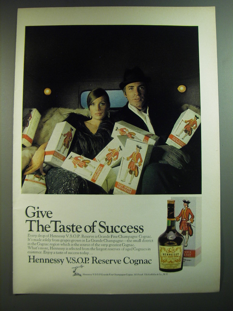 1969 Hennessy V.S.O.P. Cognac Ad - Give the taste of success - $18.49