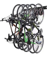 Bike Storage Rack Hanger Wall Mount for 5 Bicycles &amp; 3 Helmet Holds Up t... - £43.54 GBP