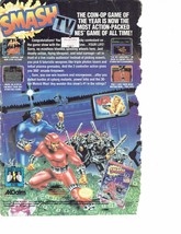 1990 Smash TV NES Video Game Print Ad Nintendo Acclaim 6.5&quot; x 10&quot; - £15.08 GBP