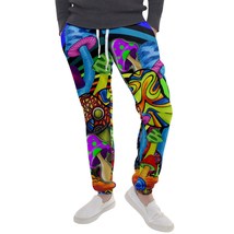 magic mushroom psychedelic hippie LSD sport jogger pants sweatpants - £27.96 GBP
