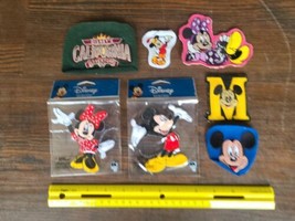 Lot Disney MINNIE Mickey MOUSE Embroidered Patch Hats Jackets California... - £12.11 GBP