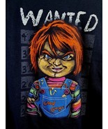 Nerd Block Child&#39;s Play &quot;Wanted&quot; T-Shirt XL Mens NEW Horror Chucky Good ... - £20.00 GBP