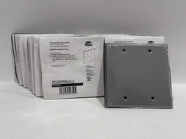 New 15PK Bell Outdoor 5175-0 Blank 2-Gang Weatherproof Cover - $1,398.79 MXN