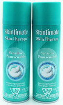 Lot of 2 Skintimate Skin Therapy Moisturizing Shave Cream Sensitive Skin... - $15.99