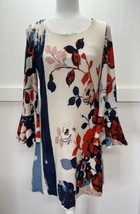 Maeve Anthousia Knit Floral Swing Dress Small Anthropologie Sweater Dress *Spot - £31.35 GBP