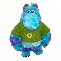 Monsters Inc Disney Store Plush Sully T-Shirt OK O K 9&quot; Excellent Sulley - £9.00 GBP