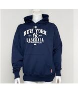 New York Yankees Hoodie Mens L MLB Baseball Pullover Sweatshirt Therma B... - $23.98