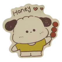 Puppy Dog &quot;Honey&quot; Heats Love Green Shirt Top Red Kabob Cute Chibi Kawaii Sticker - £2.18 GBP