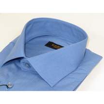 Men's Shirt Hankie CASILA Turkey Cotton Blend Long Sleeves 501770-46 Blue Oxford image 5