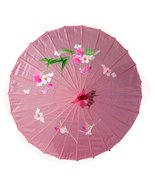 Chinese Pink Flower Parasol - £6.36 GBP