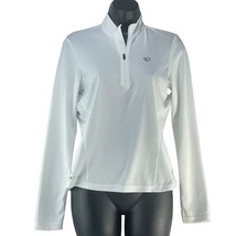 PEARL IZUMI Top White 1/4 Zip Long Sleeve Activewear Size S Women&#39;s - £13.43 GBP