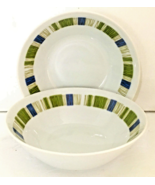 Mikasa Accent Tropicana 5588 Set of 2 Coupe Soup Cereal Bowls 6.5&quot; MCM J... - £10.61 GBP