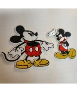 Set Of Two 2-3&quot; Walt Disney Mickey Mouse Embroidered Iron On Patches - €7,61 EUR