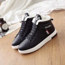 Women Ankle Boots Warm PU PlushWinter Boots  Winter Woman Shoes Sneakers Flats L - £35.71 GBP
