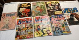 8 Vintage Comic Books, 1970’s, Archie, Casper,Get Smart,Hot Stuff - £7.78 GBP