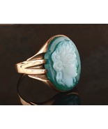*10k Yellow Gold Hand Carved Cameo Ring Size 9.75 - $399.99