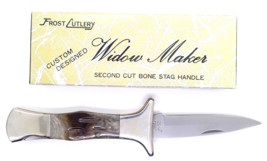 Vintage Frost Cutlery Second Cut Bone Stag Handle Pocket Knife 10-722SC #1 - $49.99