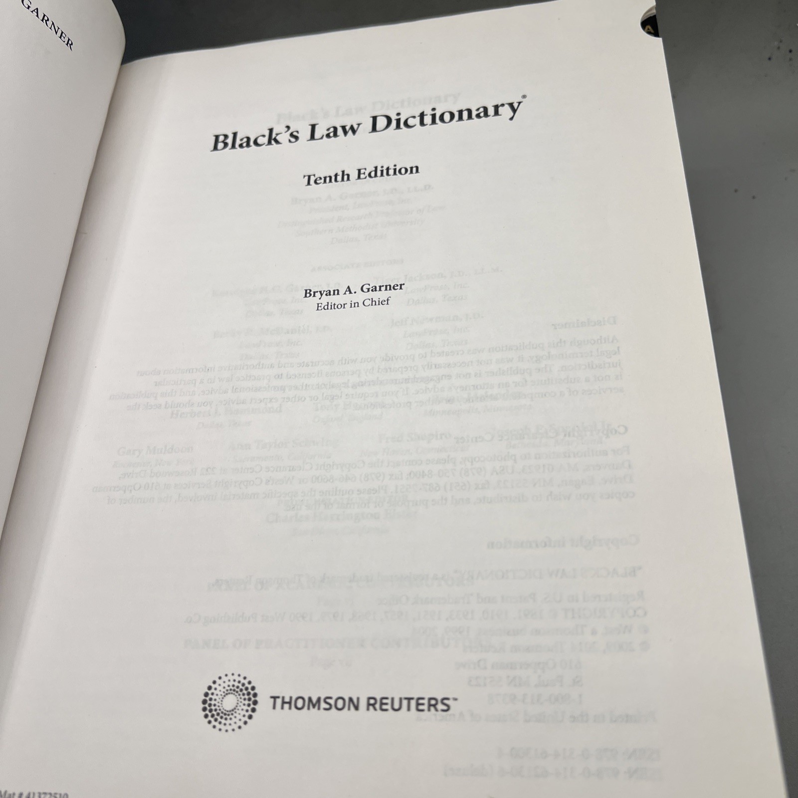 Black's Law Dictionary, 10th Edition by Bryan A. Garner (Hardcover) Brand New Item image 12
