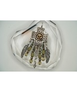 Vintage Roger Skeet Navajo Cross Face Arrow Sterling Silver Pendant / Br... - $148.50