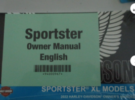 2022 Harley Davidson Sportster XL Modelli Operatori Proprietari Owner&#39;s ... - £22.80 GBP