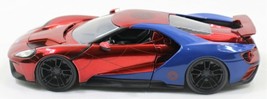 SPIDER MAN &amp; 2017 FORD GT| MARVEL DIE-CAST ACTION FIGURE AND MODEL CAR - $546.51 MXN