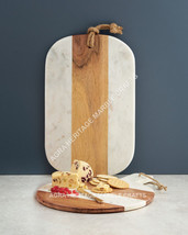 Set of 2 Marble Wood Cutting Board, Handmade Design, Decor, Gift, E707-
show ... - £289.91 GBP