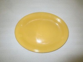 Vintage Genuine Fiesta Homer Laughlin Yellow Oval Platter - 12 1/2&quot; X 9 1/2&quot; - £11.95 GBP
