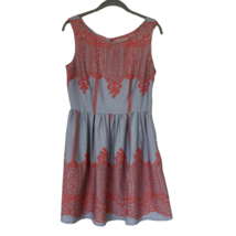 PinKY Womens Juniors Fit and Flare Summer Dress Size M A Line Style Gray - $17.74