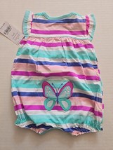 Carter&#39;s Romper For Girls Size 3 Months Butterfly On Bottom Creeper - $3.47