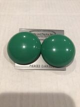 Cathy And Marsha Green Round Stud Earrings (1 Set) - $7.32