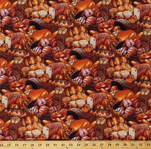 Bread Loaves Loaf Rolls Bakery Food Festival Cotton Fabric Print By Yard D778.54 - £25.16 GBP