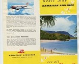 1950&#39;s Hawaiian Airline Route Map DC-3 Viewmaster &amp; Convair 340 Brochure  - £21.90 GBP