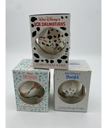 3 Vtg Disney Christmas Ornaments 1992 &amp; 1993 Little Mermaid 101 Dalmatia... - £13.80 GBP