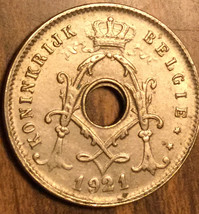 1921 Belgium 5 Centimes Coin - £1.65 GBP