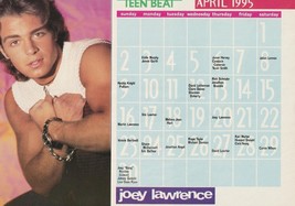 David Charvet Joey Lawrence teen magazine pinup clipping Teen Beat Calen... - $1.50